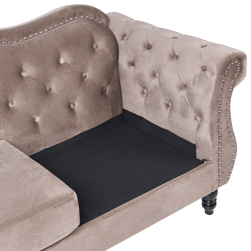 3-seters sofa Skien - Taupe - Møbler - Sofaer - Chesterfield sofaer