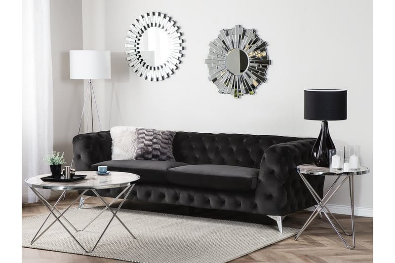 Sotra Sofa 2-4 Seter - Svart - Møbler - Sofaer - Sofa 3 seter