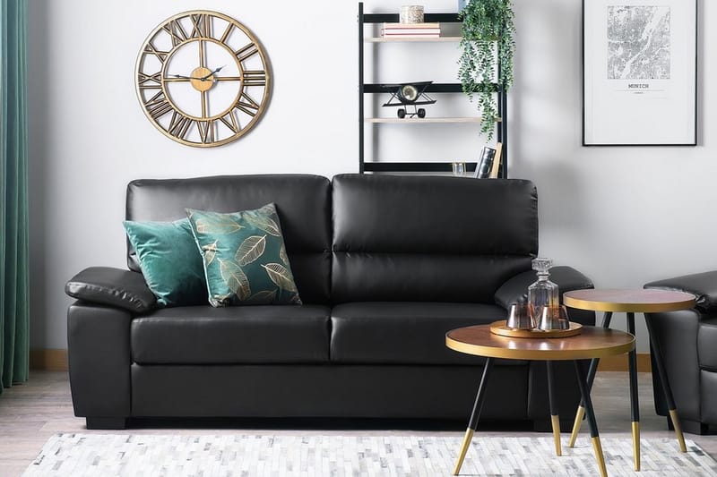 Sovesofa 3-seter - Svart - Møbler - Sofaer - Sofa 3 seter