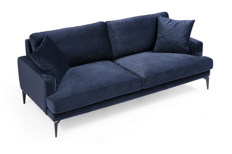 Sowka 3-Seter Sofa - Blå - Sofa 3 seter