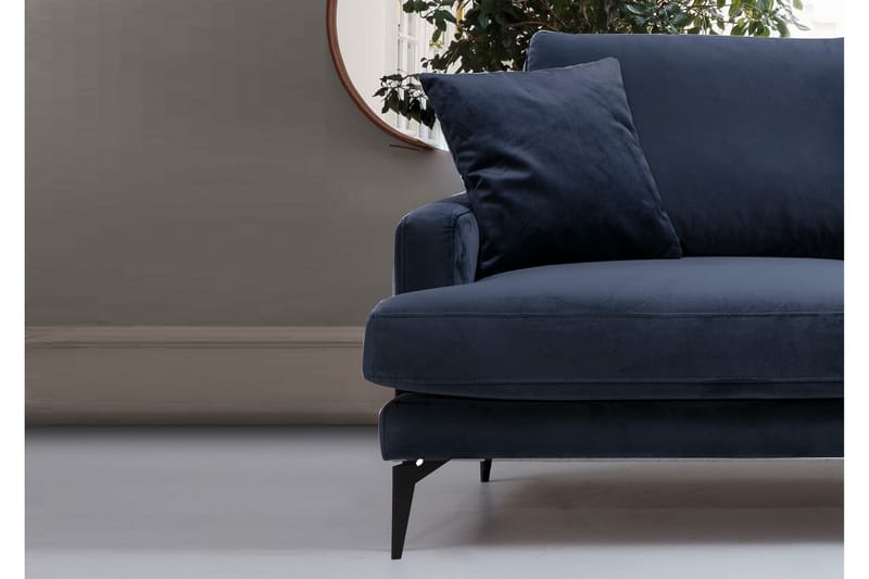 Sowka 3-Seter Sofa - Blå - Sofa 3 seter