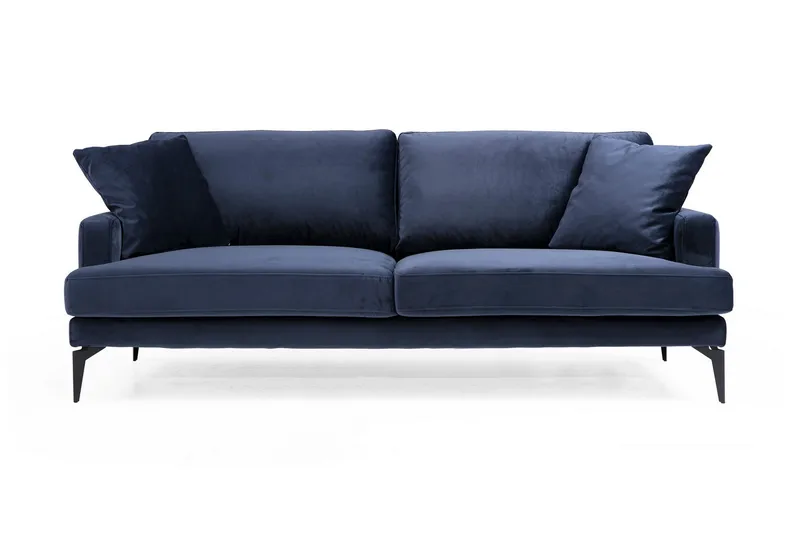 Sowka 3-Seter Sofa, Blå