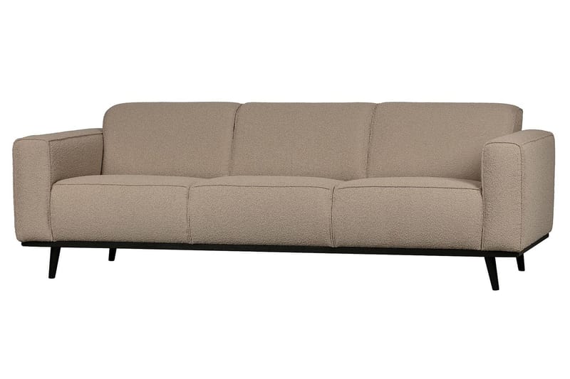 Statement 3-seter Sofa i Bouclé - Beige - Møbler - Sofaer - Sofa 3 seter