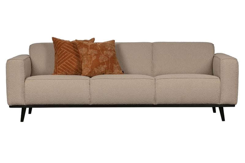 Statement 3-seter Sofa i Bouclé - Beige - Møbler - Sofaer - Sofa 3 seter