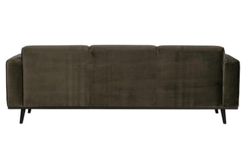 Statement 3-seter Sofa i Fløyel - Brun - Møbler - Sofaer - Sofa 3 seter