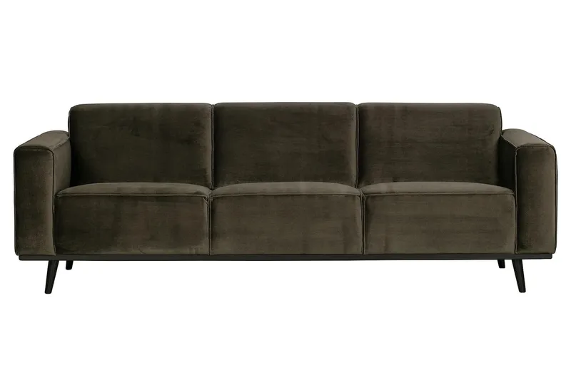 Statement 3-seter Sofa i Fløyel - Brun - Møbler - Sofaer - Sofa 3 seter