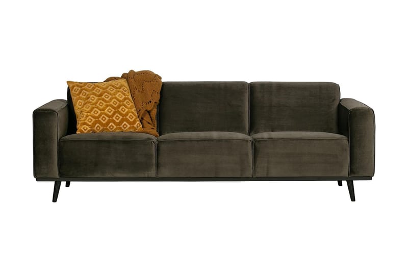 Statement 3-seters Sofa - Fløyel/Grønn - Sofa 3 seter