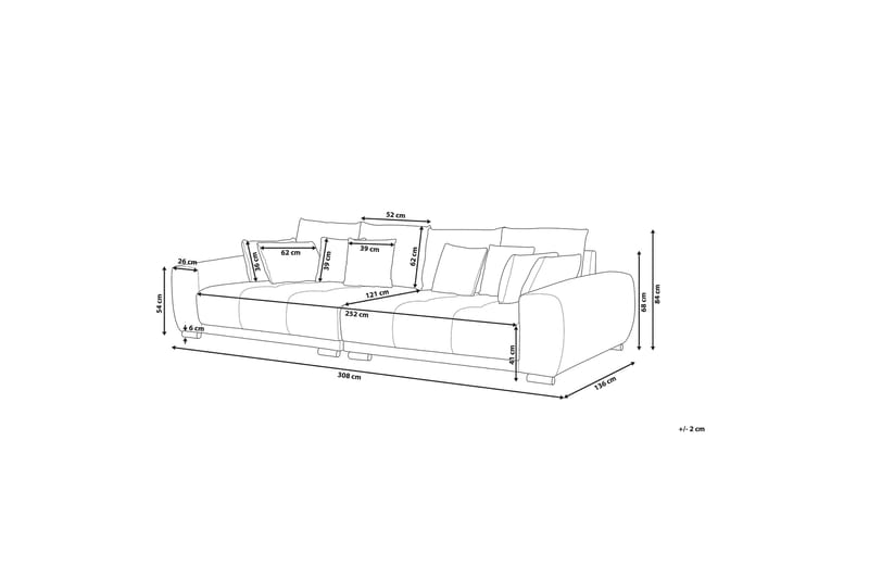 Torpo Sofa 3-seter - Beige - Møbler - Sofaer - Sofa 3 seter
