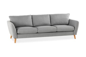 Trend 3-seter Sofa 218 cm med Buede Armlener i Stoff - Grå - Møbler - Sofaer - Sofa 3 seter