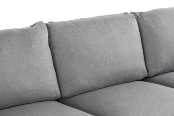Trend 3-seter Sofa 218 cm med Buede Armlener i Stoff - Grå - Møbler - Sofaer - Sofa 3 seter