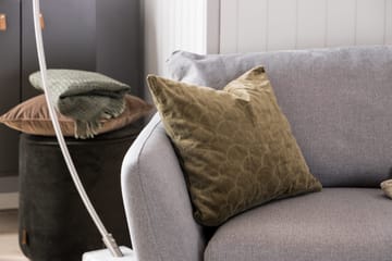 Trend 3-seter Sofa 218 cm med Buede Armlener i Stoff - Grå - Møbler - Sofaer - Sofa 3 seter