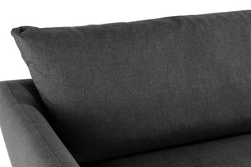 Trend 3-seter Sofa 218 cm med Buede Armlener i Stoff - Grå|Svart - Møbler - Sofaer - Sofa 3 seter