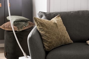 Trend 3-seter Sofa 218 cm med Buede Armlener i Stoff - Grå|Svart - Møbler - Sofaer - Sofa 3 seter