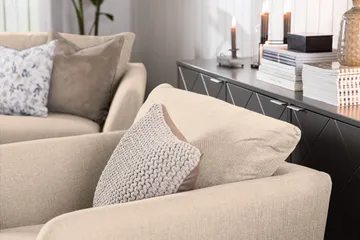 Trend 3-seters Stoffsofa - Beige - Møbler - Sofaer - Sofa 3 seter