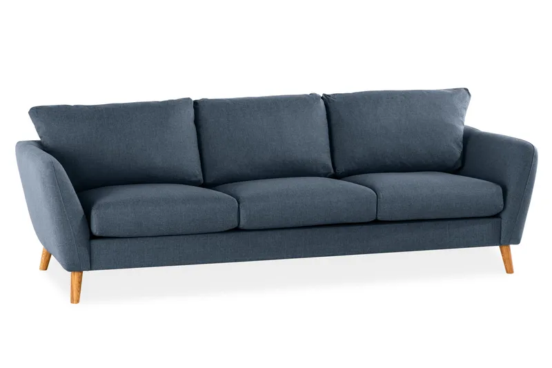 Trend 3-seters Stoffsofa - Blå - Møbler - Sofaer - Sofa 3 seter