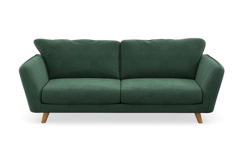 Trend Lyx 3-seter Sofa - Grønn Fløyel - Sofa 3 seter