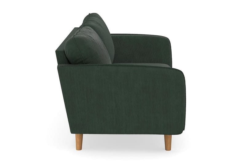 Trend Lyx 3-seter Sofa - Mørk grønn Kordfløyel - Sofa 3 seter