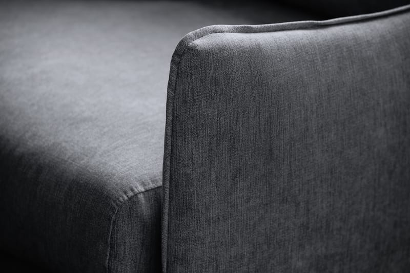 Trend Lyx 3-seter Sofa - Mørkegrå/Eik - Møbler - Sofaer - Sofa 3 seter