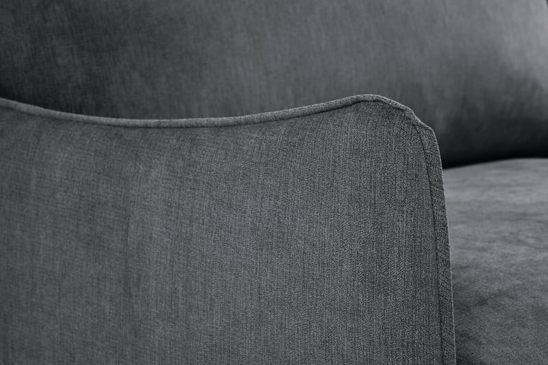 Trend Lyx 3-seter Sofa - Mørkegrå/Eik - Møbler - Sofaer - Sofa 3 seter
