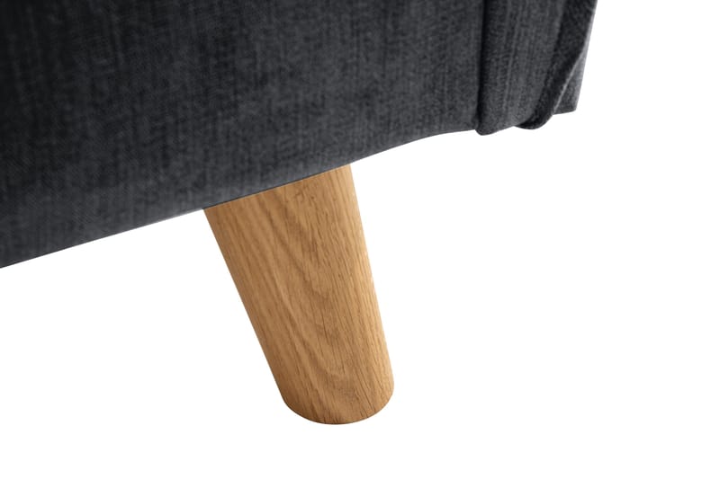 Trend Lyx 3-seter Sofa - Mørkegrå/Eik - Møbler - Sofaer - Sofa 3 seter