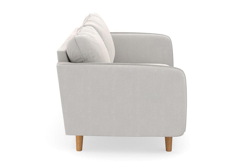 Trend Lyx 3-seters Fløyelssofa - Kremhvit - Møbler - Sofaer - Sofa 3 seter
