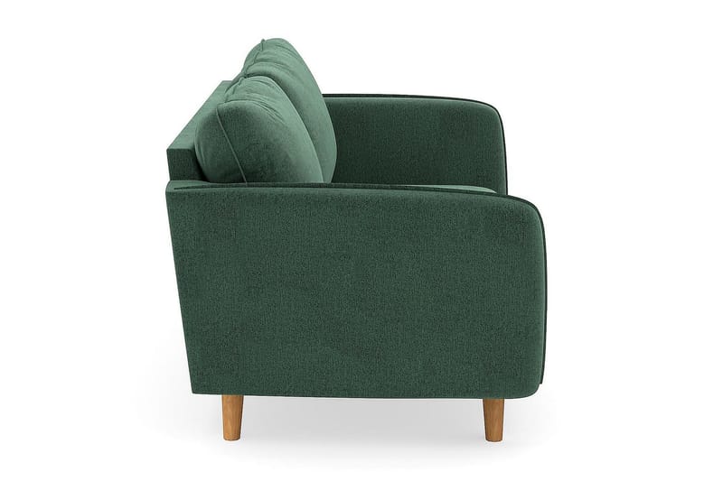 Trend Lyx 3-seters Fløyelssofa - Mørkegrønn - Møbler - Sofaer - Sofa 3 seter
