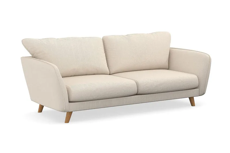 Trend Lyx 3-seters Manchestersofa - Beige - Møbler - Sofaer - Sofa 3 seter
