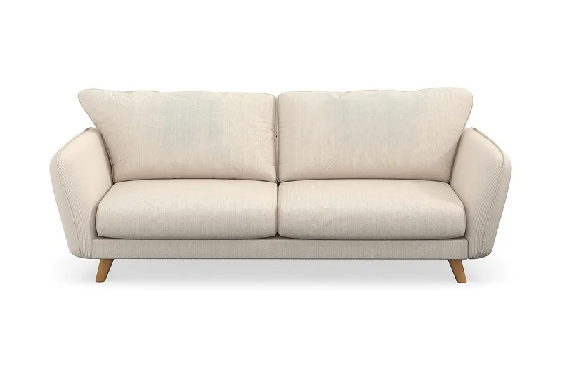 Trend Lyx 3-seters Manchestersofa - Beige - Møbler - Sofaer - Sofa 3 seter