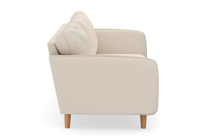 Trend Lyx 3-seters Manchestersofa - Beige - Møbler - Sofaer - Sofa 3 seter