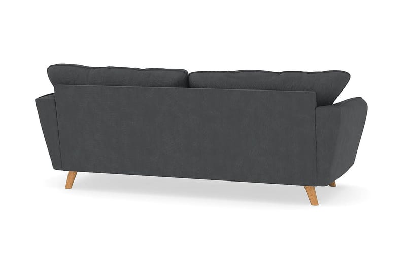 Trend Lyx 3-seters Manchestersofa - Mørk grå - Møbler - Sofaer - Sofa 3 seter