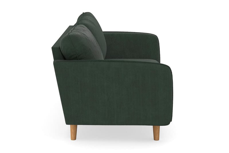 Trend Lyx 3-seters Manchestersofa - Mørkegrønn - Møbler - Sofaer - Sofa 3 seter