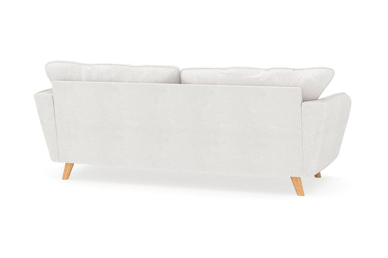 Trend Lyx 3-seters Sofa i Bouclé - Hvit - Møbler - Sofaer - Sofa 3 seter