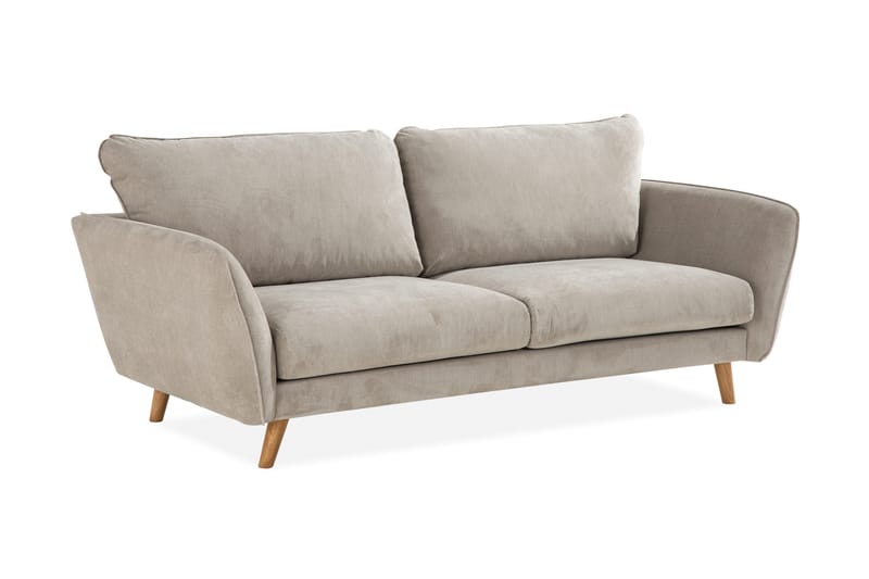 Trend Lyx 3-seters Stoffsofa - Beige - Møbler - Sofaer - Sofa 3 seter