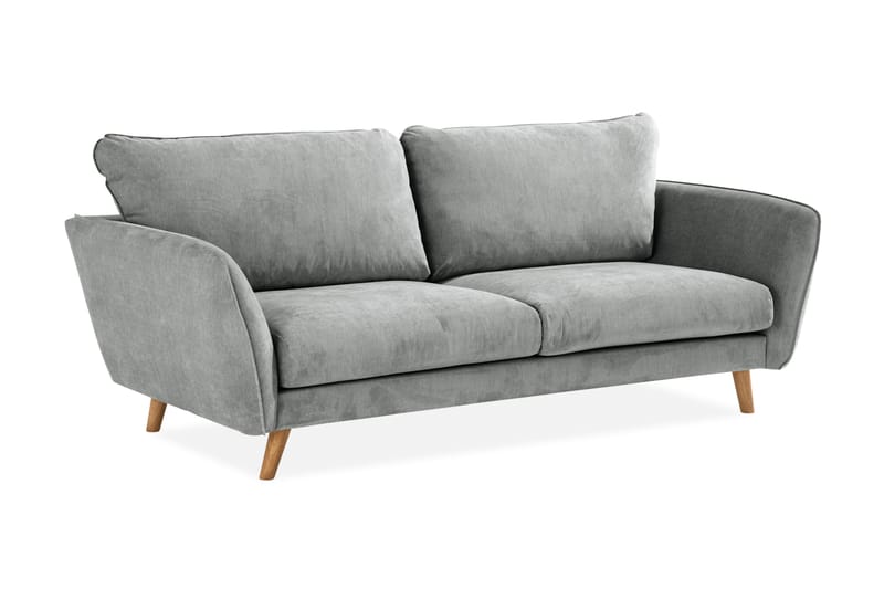 Trend Lyx 3-seters Stoffsofa - Gr�å - Møbler - Sofaer - Sofa 3 seter