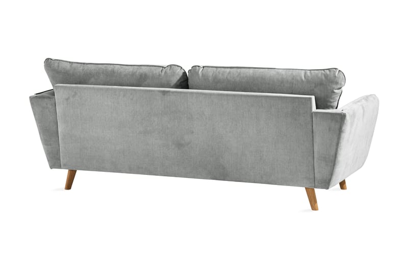 Trend Lyx 3-seters Stoffsofa - Grå - Møbler - Sofaer - Sofa 3 seter