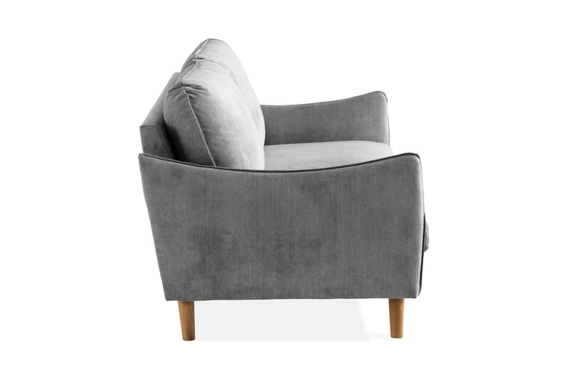 Trend Lyx 3-seters Stoffsofa - Grå - Møbler - Sofaer - Sofa 3 seter
