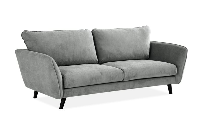 Trend Lyx 3-seters Stoffsofa - Grå - Møbler - Sofaer - Sofa 3 seter
