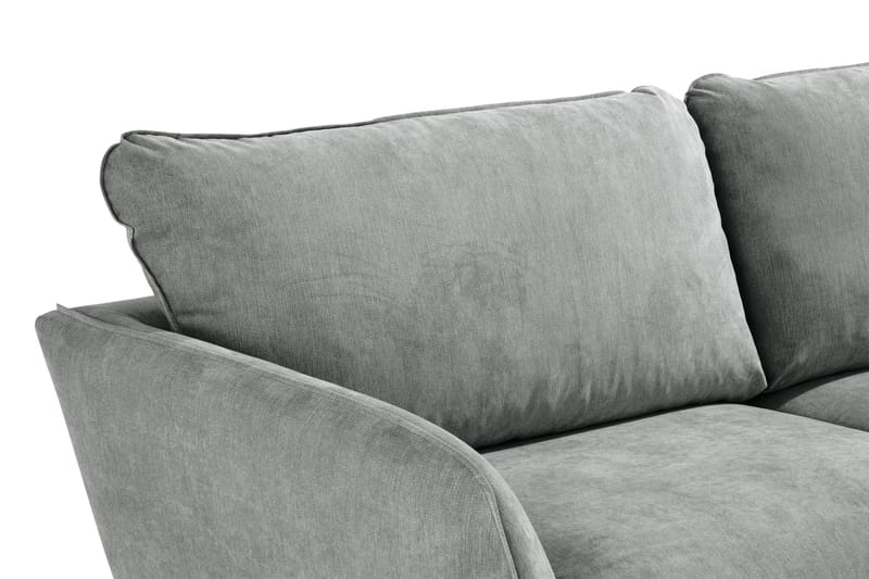 Trend Lyx 3-seters Stoffsofa - Grå - Møbler - Sofaer - Sofa 3 seter
