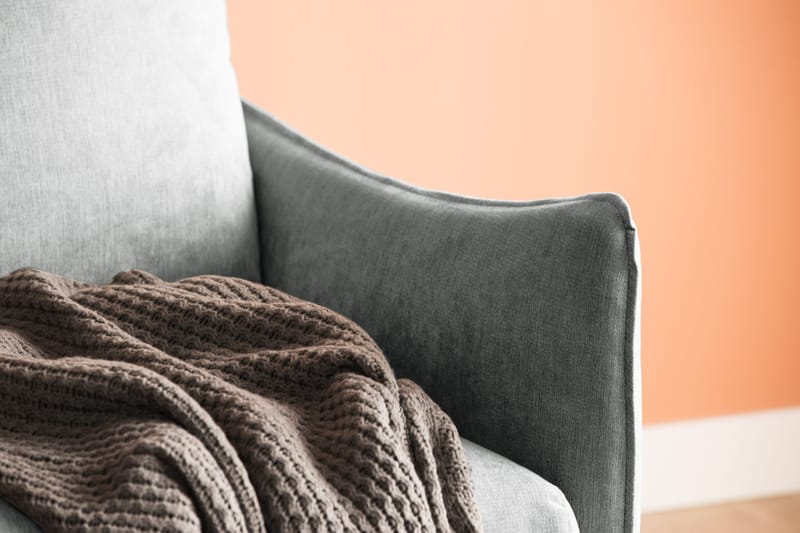 Trend Lyx 3-seters Stoffsofa - Grå - Møbler - Sofaer - Sofa 3 seter