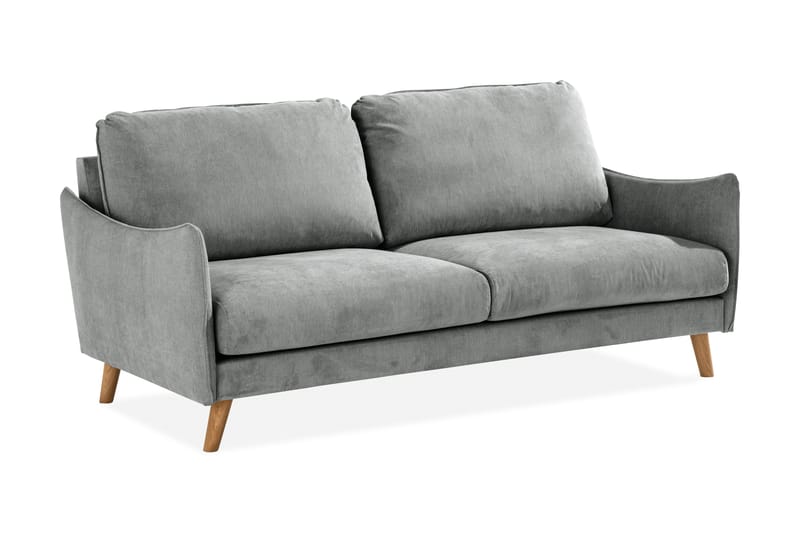 Trend Lyx 3-seters Stoffsofa - Grå - Møbler - Sofaer - Sofa 3 seter