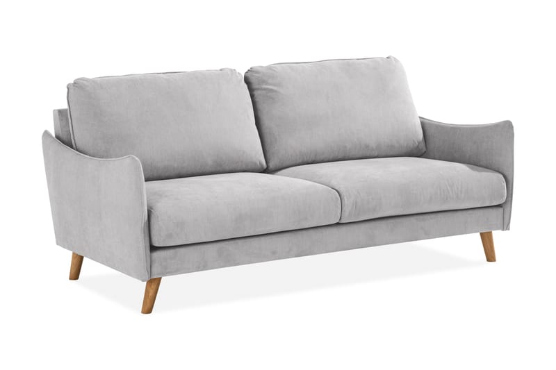 Trend Lyx 3-seters Stoffsofa - Lys grå - Møbler - Sofaer - Sofa 3 seter