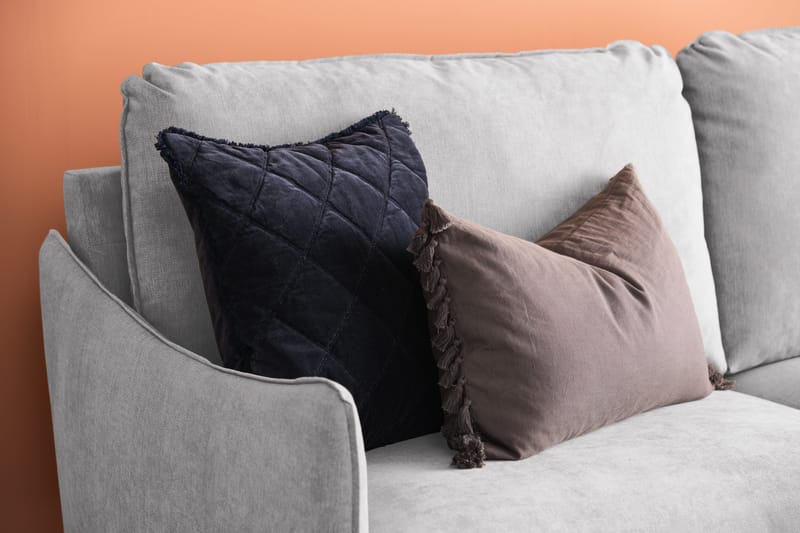 Trend Lyx 3-seters Stoffsofa - Lys grå - Møbler - Sofaer - Sofa 3 seter