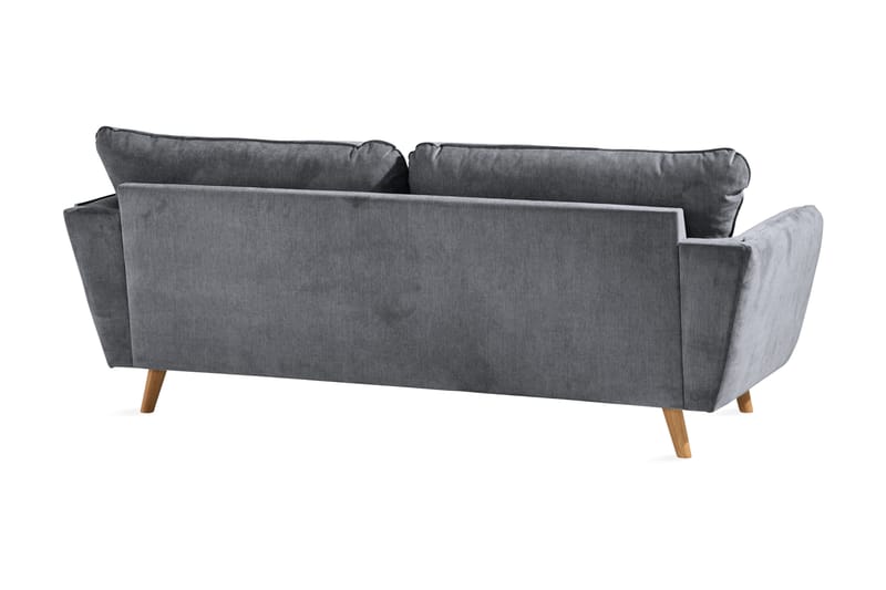 Trend Lyx 3-seters Stoffsofa - Mørk grå - Møbler - Sofaer - Sofa 3 seter
