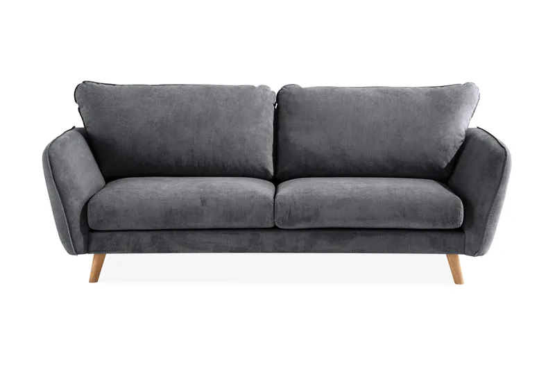 Trend Lyx 3-seters Stoffsofa - Mørk grå - Møbler - Sofaer - Sofa 3 seter