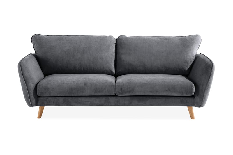 Trend Lyx 3-seters Stoffsofa - Mørk grå - Møbler - Sofaer - Sofa 3 seter