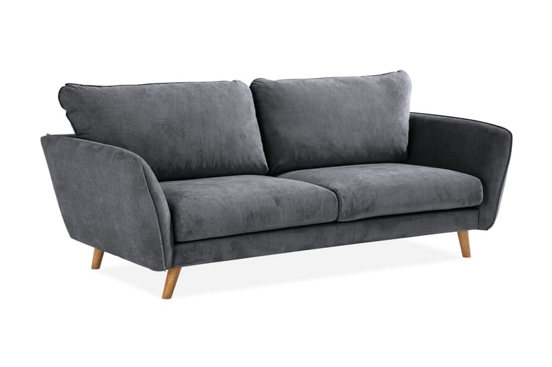 Trend Lyx 3-seters Stoffsofa - Mørk grå - Møbler - Sofaer - Sofa 3 seter