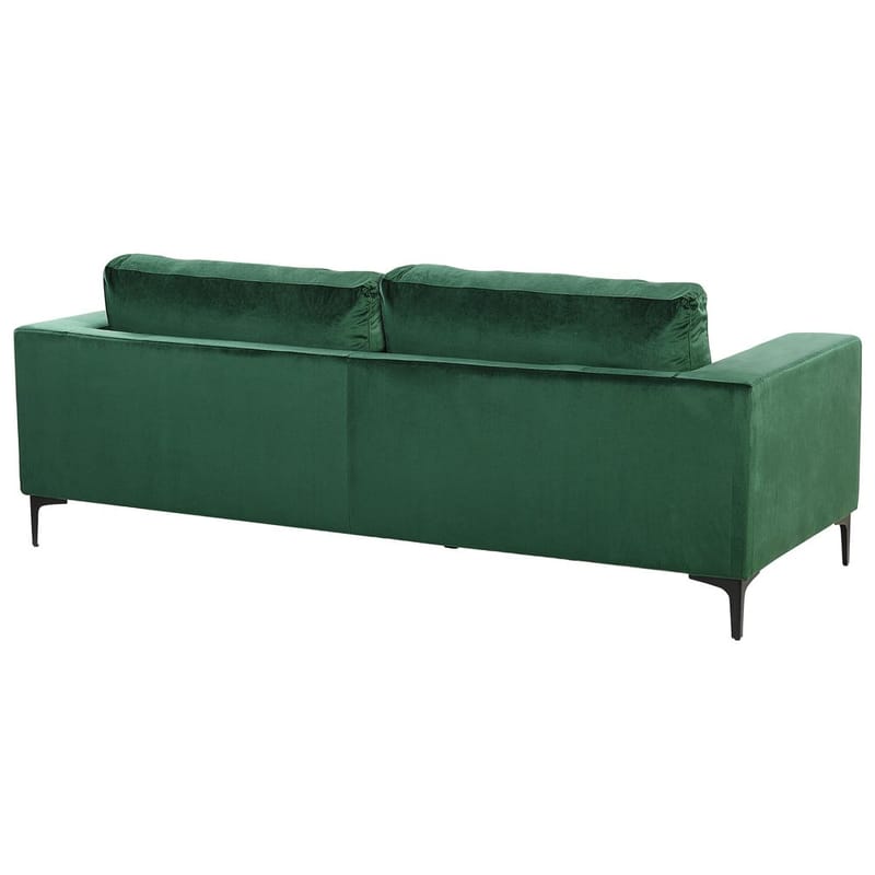 3-seters sofa Vadstena - Grønn, Svart/Fløyel - Møbler - Sofaer - Fløyel sofaer
