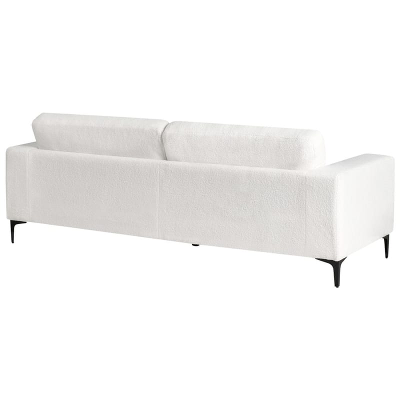 3-seters sofa Vadstena - Hvit, Svart/Bouclé - Møbler - Sofaer - Sofa 3 seter