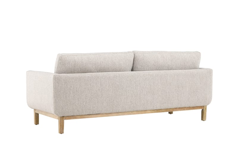 Vanlig sofa uten divan og sjeselong Venture Home Olympos 3-seters sofa Beige - Møbler - Sofaer - Sofa 3 seter