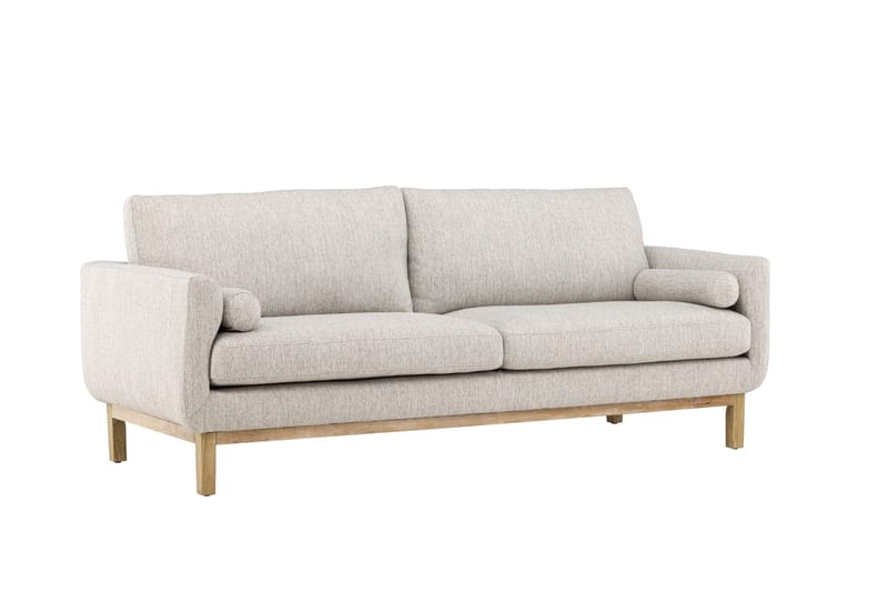 Vanlig sofa uten divan og sjeselong Venture Home Olympos 3-seters sofa Beige - Møbler - Sofaer - Sofa 3 seter